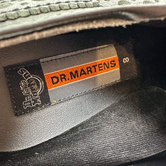 Dr. Martens Black Brogues Made In England Mens Sz 8 Wingtip Chunky Platform Shoe - Picture 12 of 13